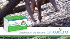 Video-Thumbnail von Produktvideo: baumelnde Beine über Bach, darunter Packshot 'neuro-vital plus N' mit Ankubero-Logo und Claim 'Geschützt in die Zukunft'