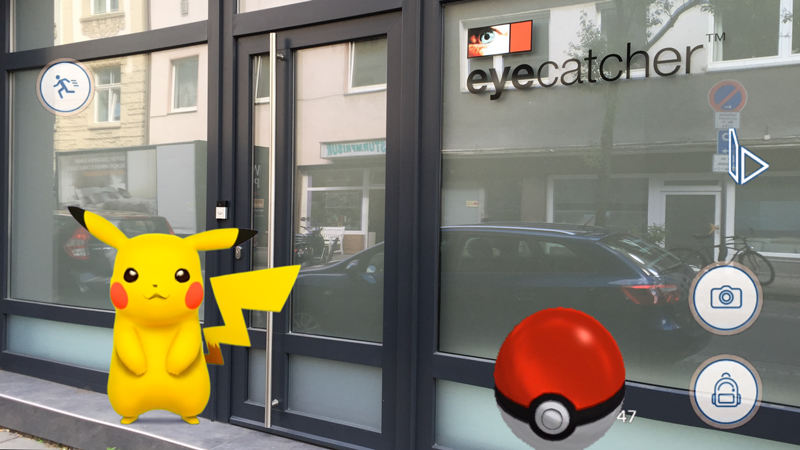 Video-Thumbnail von Gameplay Video: Eingangsfassade von eyecatcher mit Pikachu und Pokéball